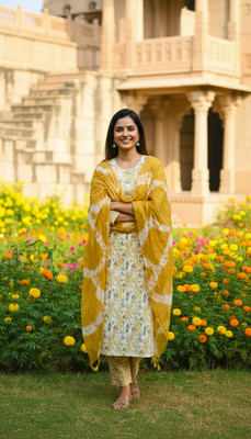 Sufiana Women Kurti Pant Attached Dupatta Set