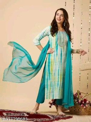 Shyam Creation Women Kurta Pant Dupatta Set