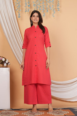 YKCFASHION Women Kurti Palazzo Set