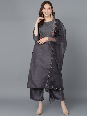 AHIKA Women Kurta Pant Dupatta Set