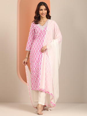 LIBAS Women Kurta Pant Dupatta Set