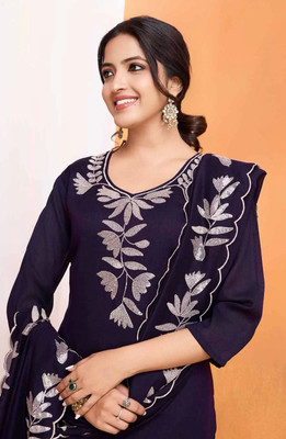 MITUDAY Women Kurti Pant Dupatta Set