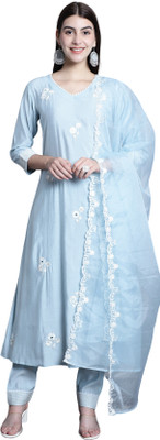 VihaanExim Women Kurta Pant Dupatta Set