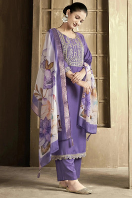 GAUNKICREATION Women Kurta Pant Dupatta Set