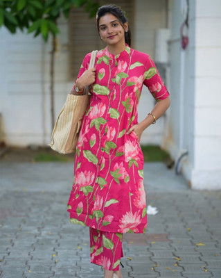 DesiRunway Women Kurta Palazzo Set