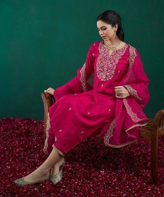 Indo Era Women Kurta Pant Dupatta Set