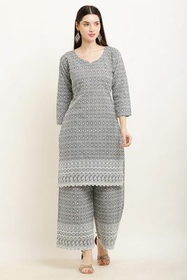 Shopbering Women Kurta Palazzo Set