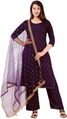 Parevadi Fashion Women Kurti Palazzo Dupatta Set