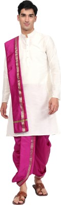 RAMESHWARAM FABRICS Men Kurta Dhoti Pant Dupatta Set