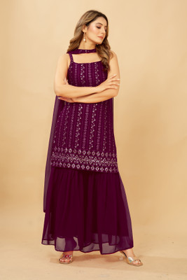 TILKI Women Kurta Sharara Dupatta Set
