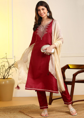 HIVA TRENDZ Women Kurta Pant Dupatta Set