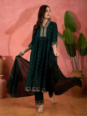Sangria Women Kurta Pant Dupatta Set