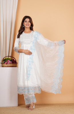 Yash Gallery Women Kurta Pant Attached Dupatta Set