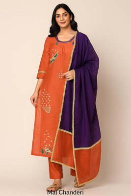 PS PATOLA SWAG Women Kurta Pant Dupatta Set