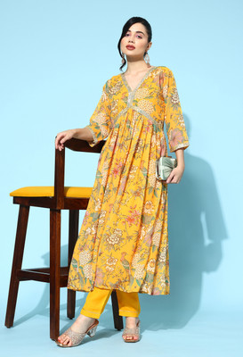 kvsfab Women Kurta Pant Set