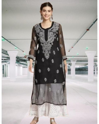 Khan Sherajkh Women Kurta Sharara Dupatta Set