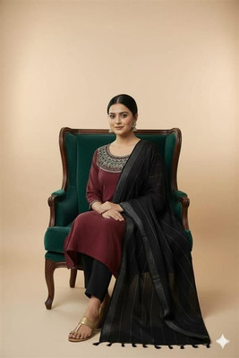 Edeltraud collection Women Kurti Pant Dupatta Set