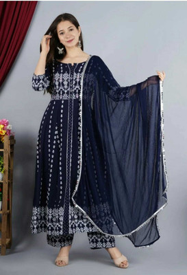 Ranawatintrend Women Kurta Pant Dupatta Set