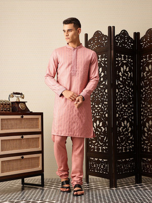 House of Pataudi Men Kurta Dhoti Set