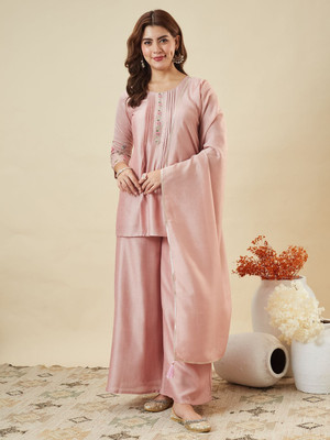 MOKOSH Women Kurti Sharara Dupatta Set