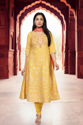 Aurelia Women Kurta Churidar Dupatta Set