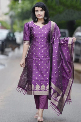 Trijal Fab Women Kurti Pant Dupatta Set