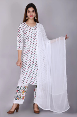 SUYASH Women Kurti Pant Dupatta Set