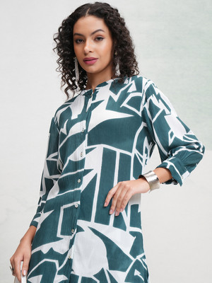 Vishudh Women Ethnic Top Palazzo Set