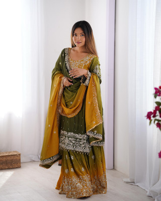 Tasrika Women Kurta Sharara Dupatta Set