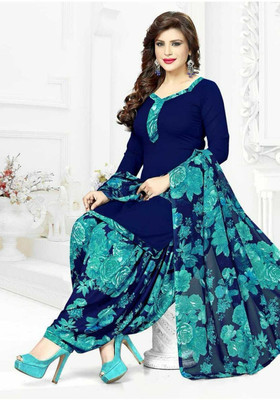 SIMPLYETHNIC Crepe Printed Salwar Suit Material