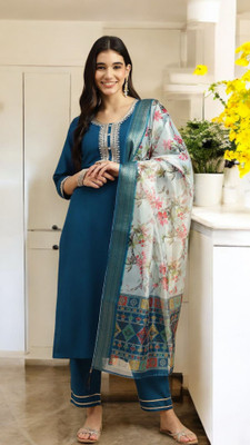 WTWC FAB Women Kurta Pant Dupatta Set