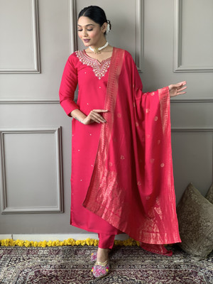 shiv textiles Floral Print Kurta, Trouser/Pant & Dupatta Set