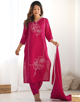 Trijal Fab Women Kurta Pant Dupatta Set