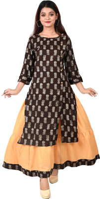 UDI WORLD Women Kurti Skirt Set