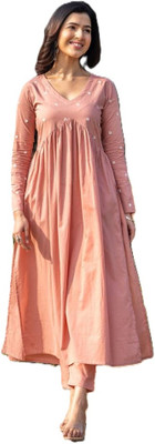 PFK Women Kurta Pyjama Set