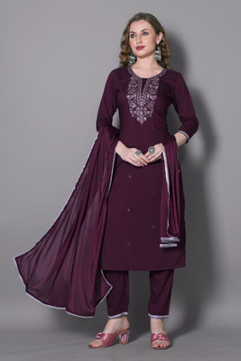 vedu Embellished, Embroidered Kurta, Salwar & Dupatta Set