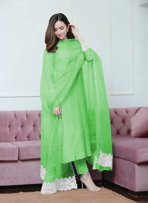 DD's creation Women Kurta Pant Attached Dupatta Set