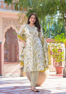 Bharat Origins Women Kurta Churidar Dupatta Set