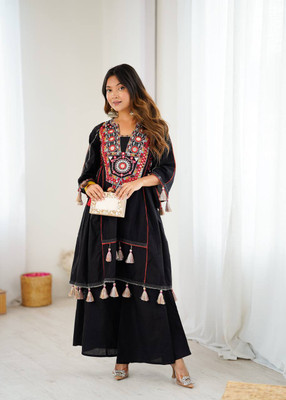 nilormy Women Kurti Palazzo Set