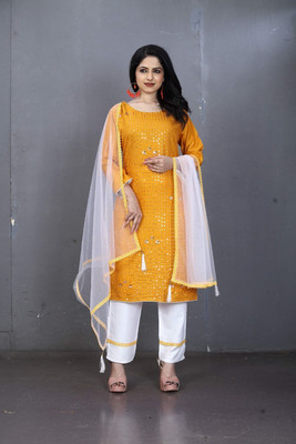 HOC's Women Kurta Pant Dupatta Set