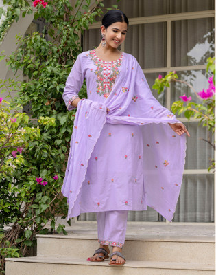 Skylee Women Kurta Pant Dupatta Set