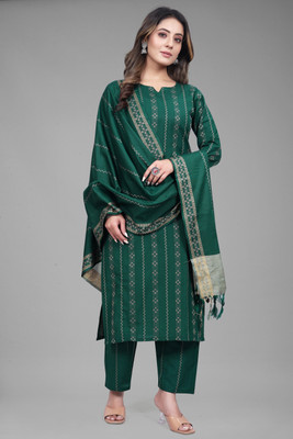 TextileCloth Woven Kurta, Trouser/Pant & Dupatta Set