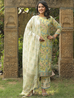 Divastri Women Kurta Pant Dupatta Set