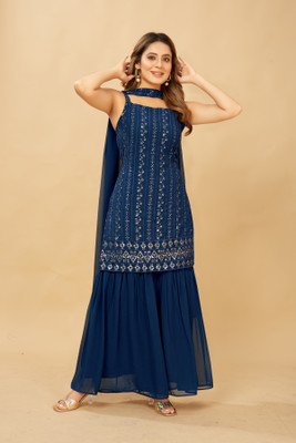 TILKI Women Kurta Sharara Dupatta Set