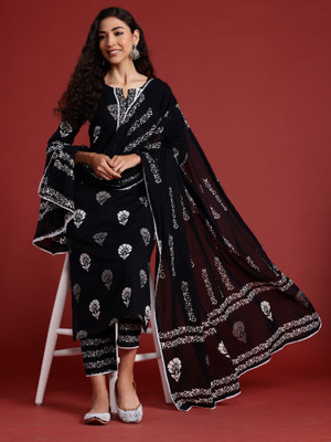 Indo Era Women Kurta Pant Dupatta Set