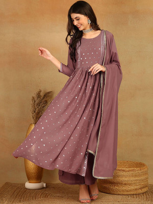 House of Pataudi Women Kurta Palazzo Dupatta Set
