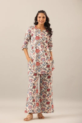 Leriya Fashion Women Ethnic Top Palazzo Set