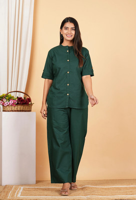 canvir Women Ethnic Top Palazzo Set