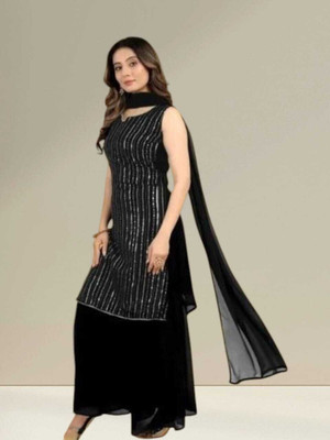 HouseOfCommon Women Kurta Sharara Dupatta Set