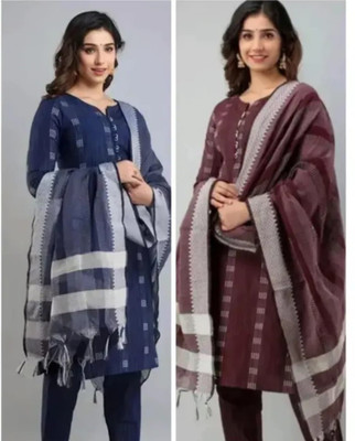 SHAH TEXTILES Women Kurta Pant Dupatta Set